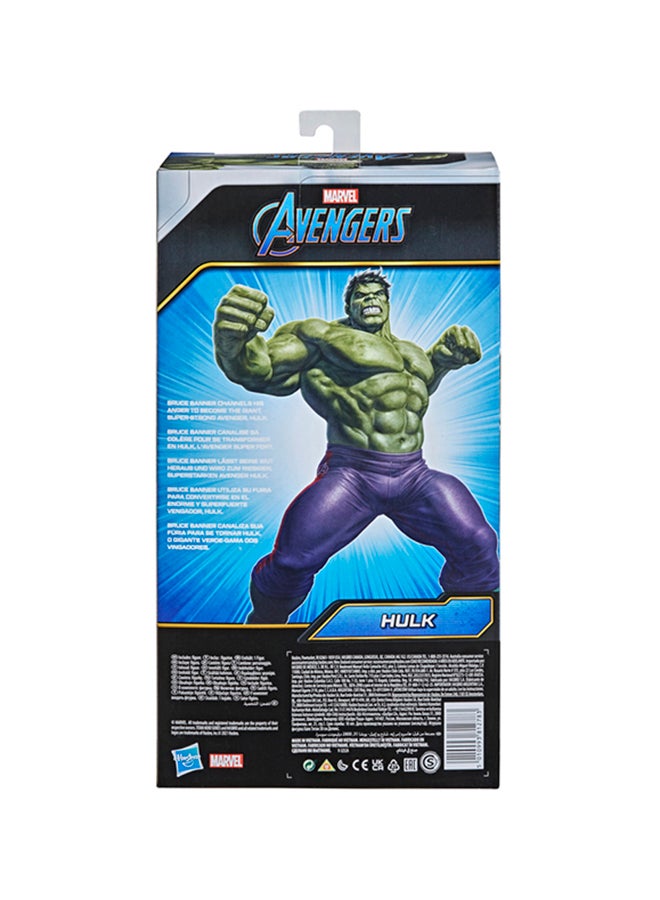 Marvel Avengers Titan Hero Series Deluxe Hulk, 12-Inch Action Figure, Super Hero Toys for Kids Ages 4+