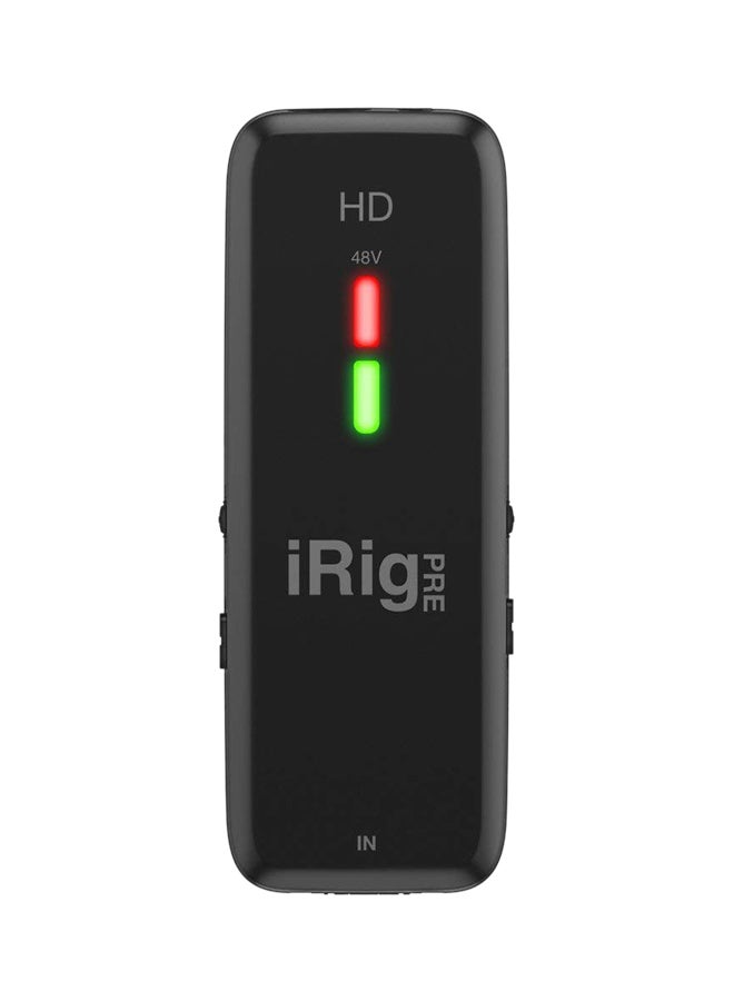 iRig Pre HD - Audio Interface with Mic Pre IP-IRIG-PREHD-IN Black