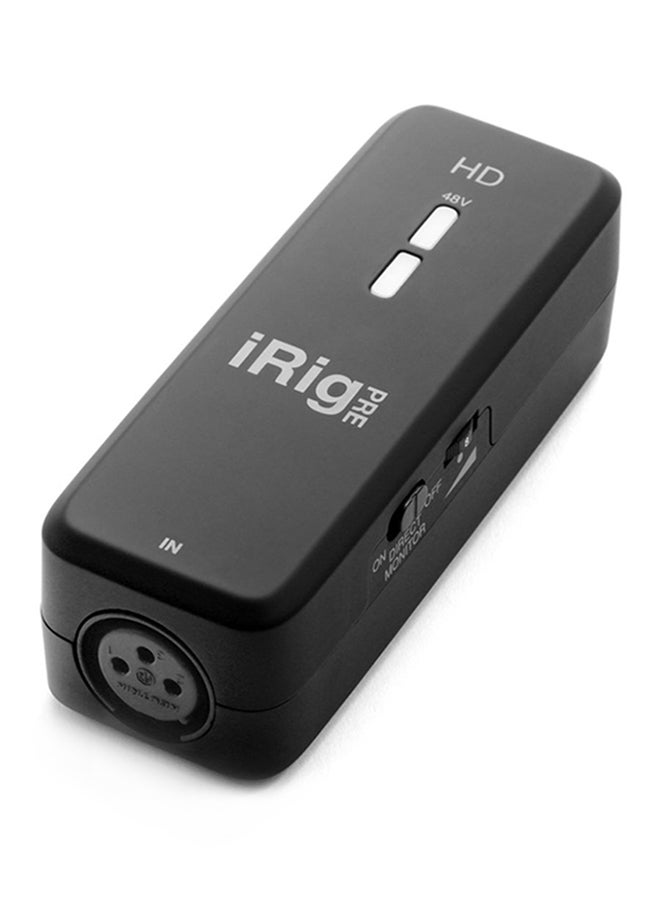 iRig Pre HD - Audio Interface with Mic Pre IP-IRIG-PREHD-IN Black