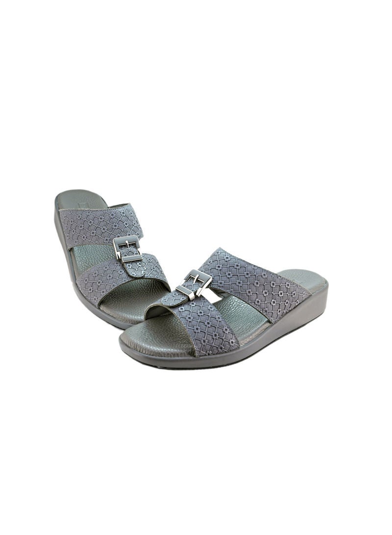 Elegant Arabic Sandals Grey