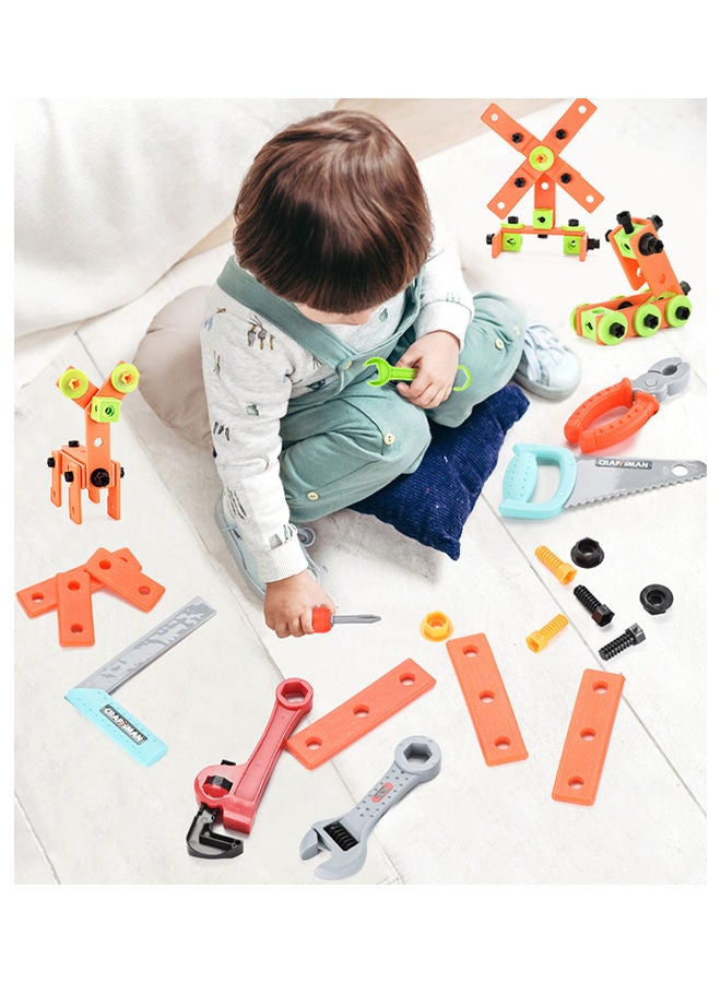 82-Piece Building Assembling Tool Toy Set 21 x 21 x15cm