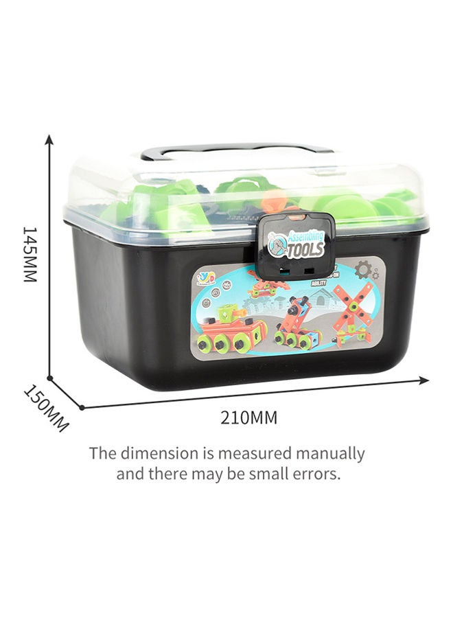 82-Piece Building Assembling Tool Toy Set 21 x 21 x15cm
