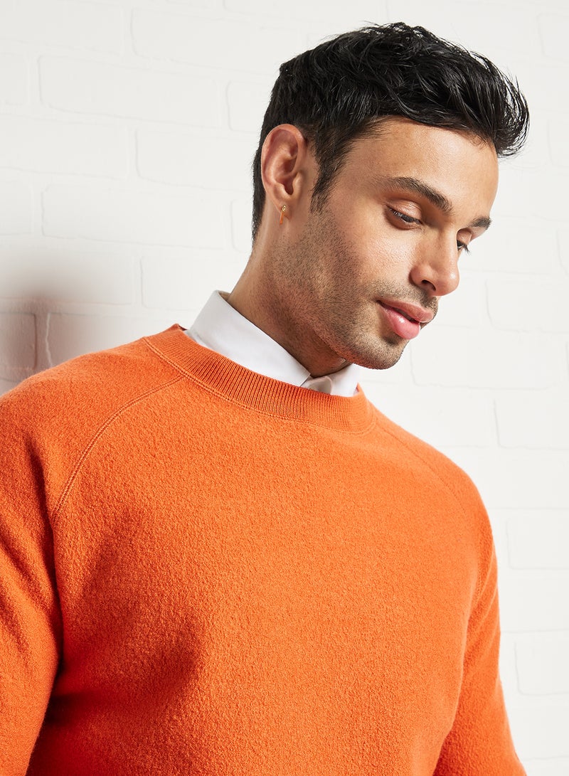 Bodmin Solid Sweater Orange