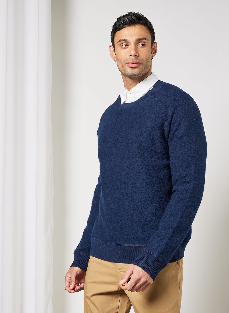 Bodmin Solid Sweater Navy