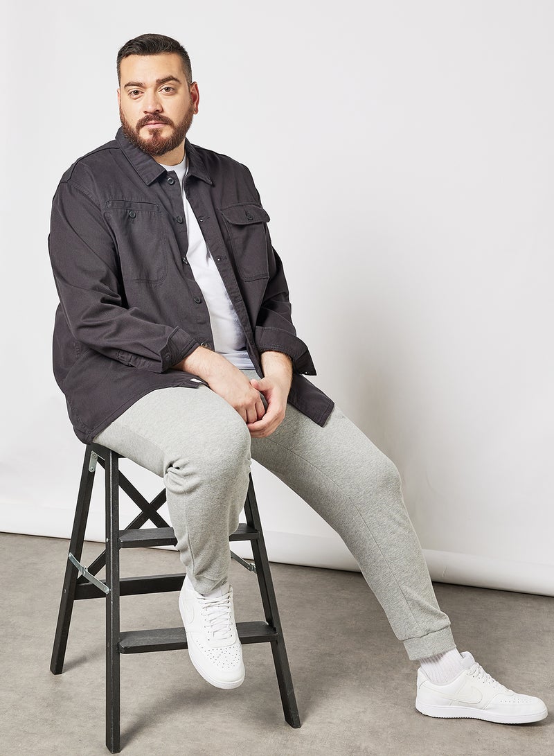 Plus Size Logo Sweatpants Light Grey