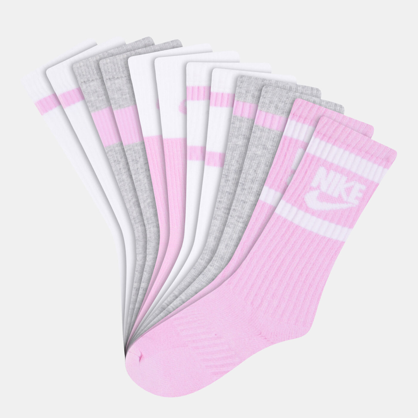Kids' Everyday Cushioned Crew Socks - 6 Pack (Older Kids)