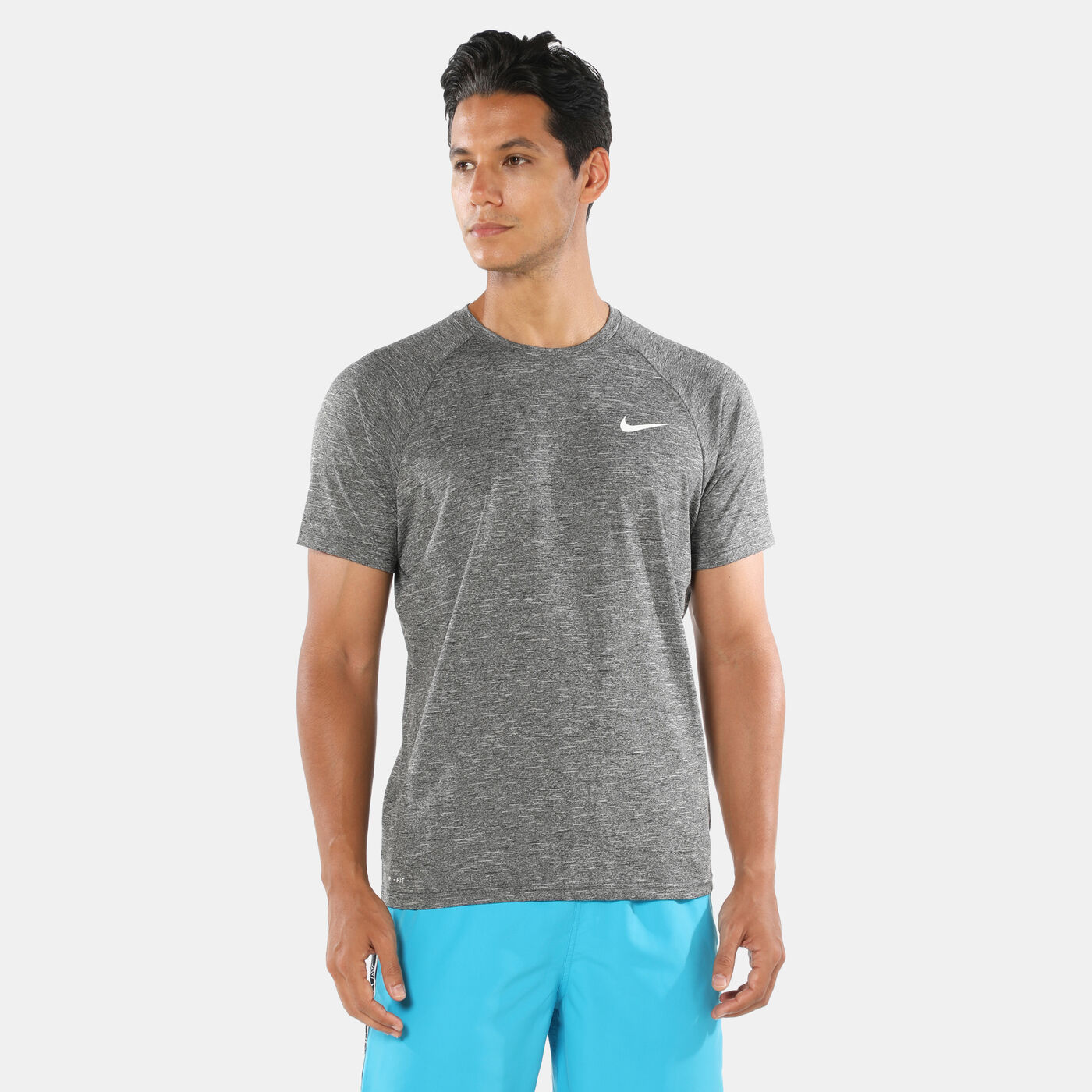 Men's Heathered Hydroguard Swimming Shirt