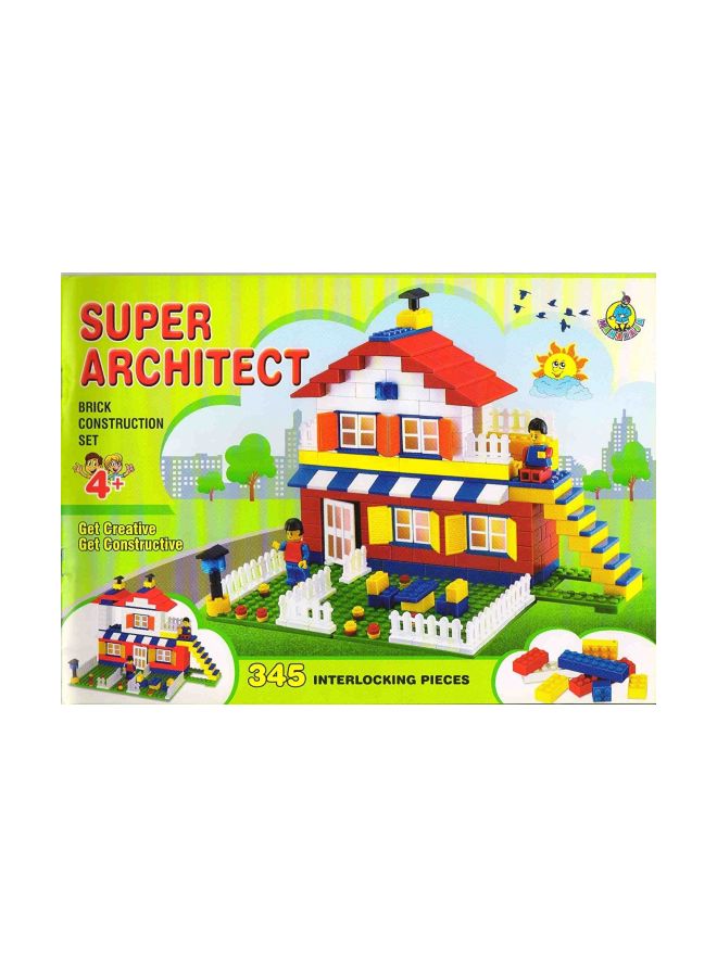 mrsa 345-Piece Brick Construction Set 345 4+ Years