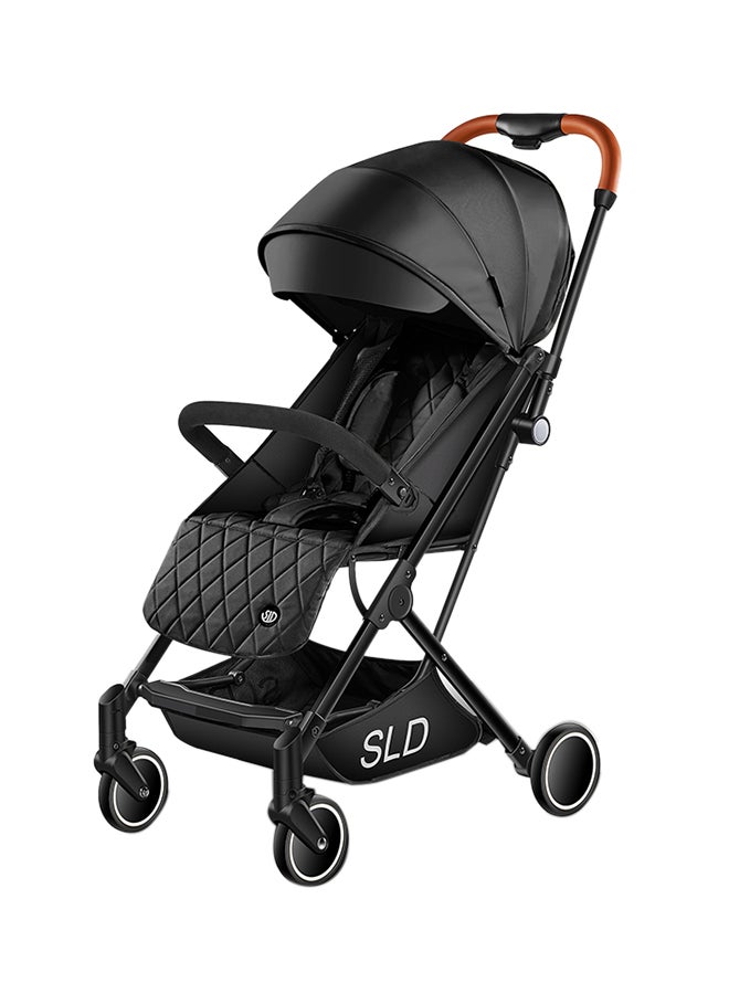 Travel Lite Stroller With Sunveno USB Diaper Bag And Stroller Hooks - Black