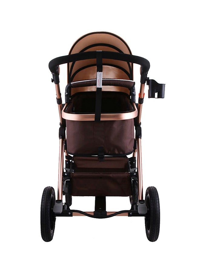 2in1 Baby Stroller With Beige Canopy