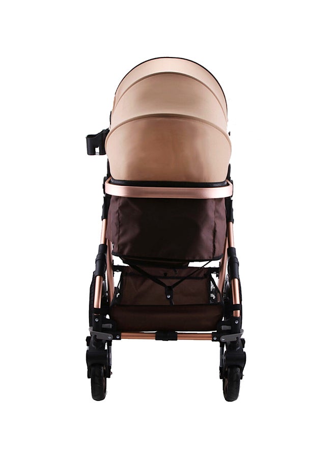 2in1 Baby Stroller With Beige Canopy