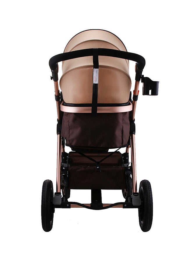 2in1 Baby Stroller With Beige Canopy