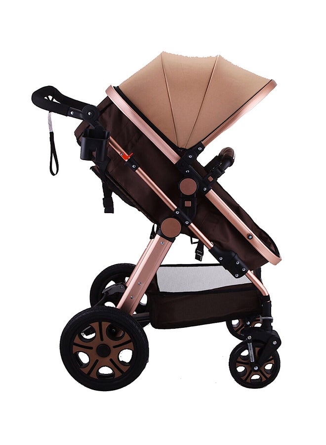 2in1 Baby Stroller With Beige Canopy