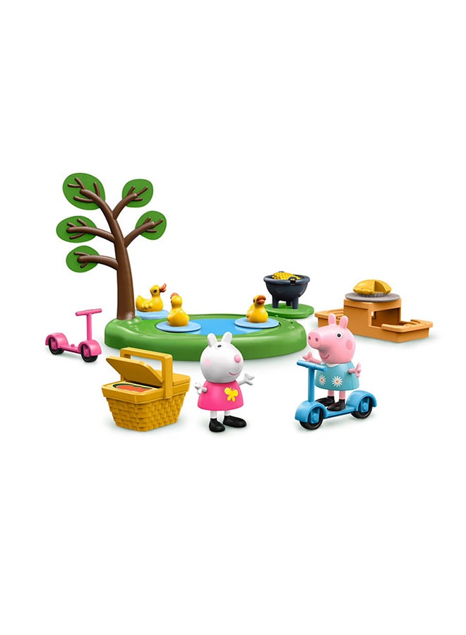 Peppa  Peppa's Adventures Peppa's Picnic Playset, Preschool Toy With 2 Figures and 8 Accessories, for Ages 3 and Up