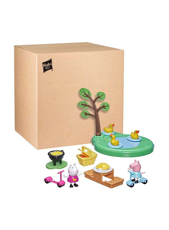 Peppa  Peppa's Adventures Peppa's Picnic Playset, Preschool Toy With 2 Figures and 8 Accessories, for Ages 3 and Up