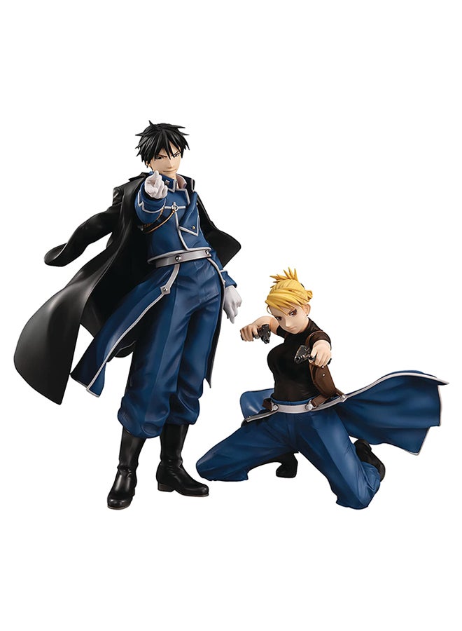 2-Piece Roy Mustang And Riza Hawkeye Action Figure Set 8inch