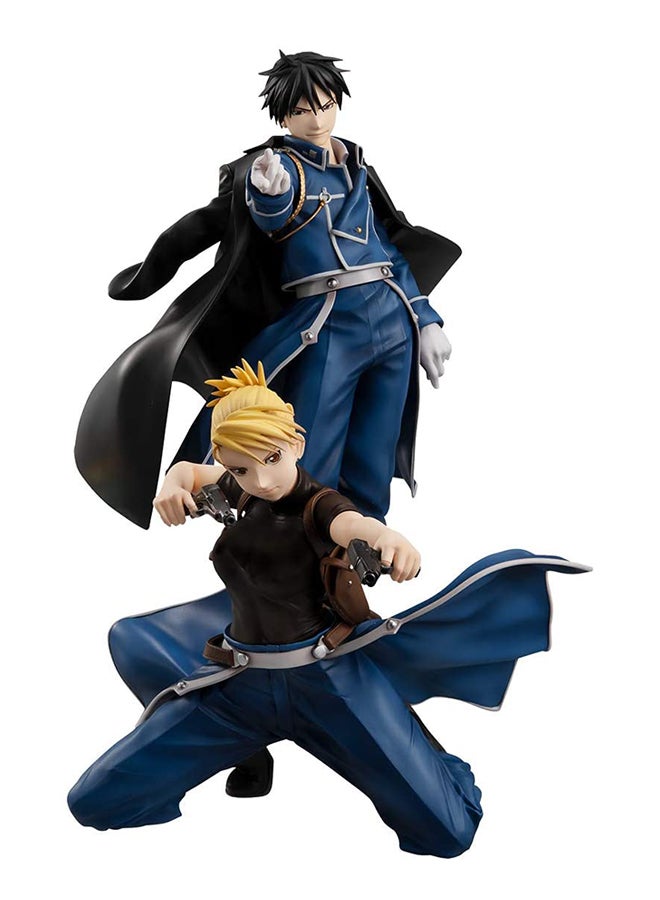 2-Piece Roy Mustang And Riza Hawkeye Action Figure Set 8inch