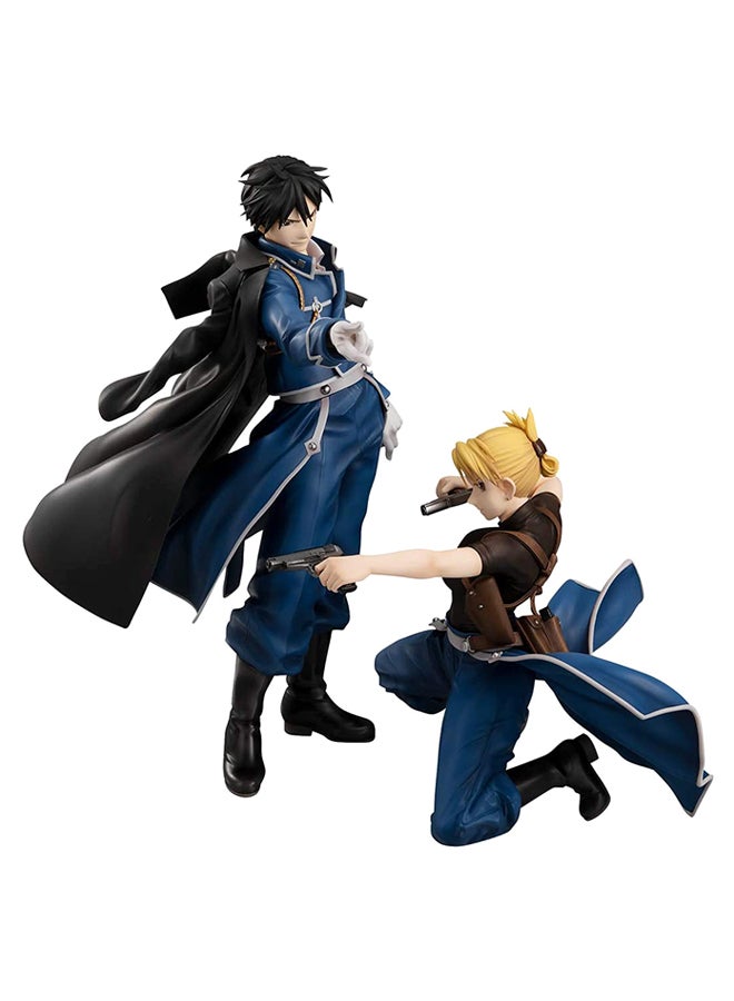 2-Piece Roy Mustang And Riza Hawkeye Action Figure Set 8inch