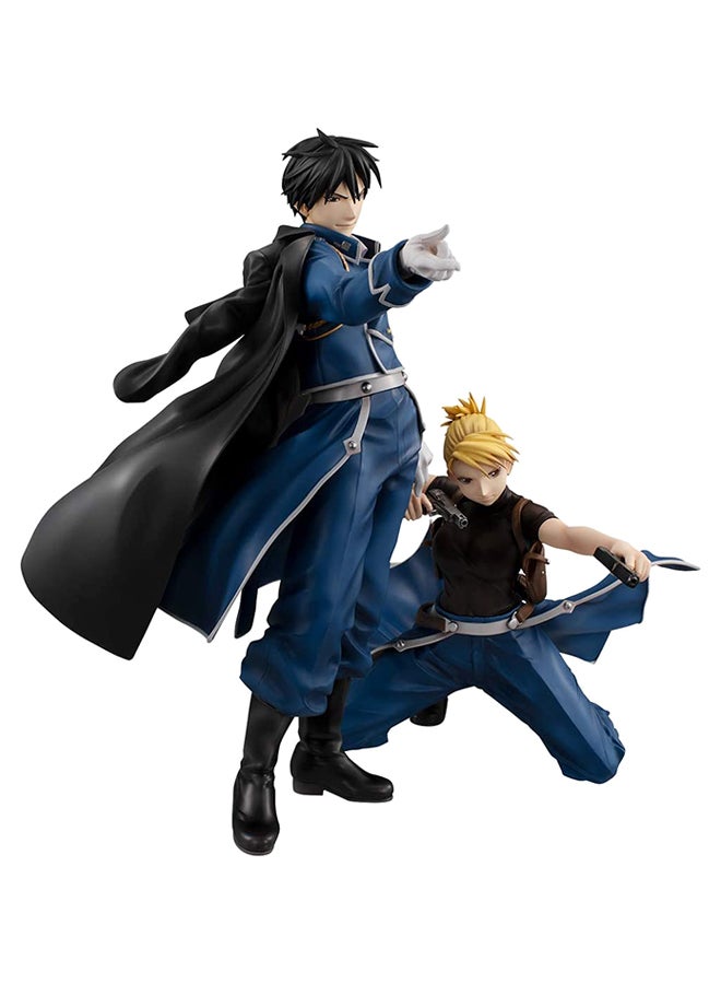 2-Piece Roy Mustang And Riza Hawkeye Action Figure Set 8inch