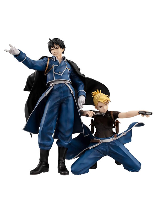 2-Piece Roy Mustang And Riza Hawkeye Action Figure Set 8inch