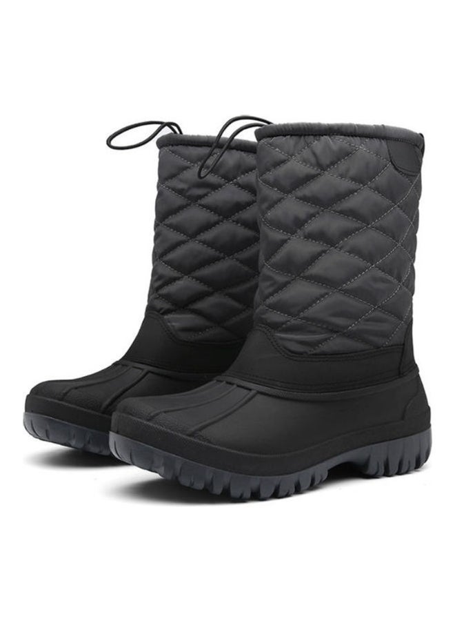 Waterproof Medium Tube Snow Casual Boots Grey