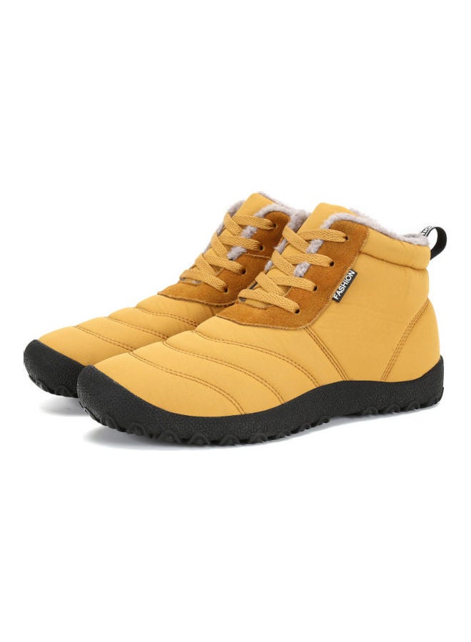 Waterproof High Top Warm Boots Yellow/Black