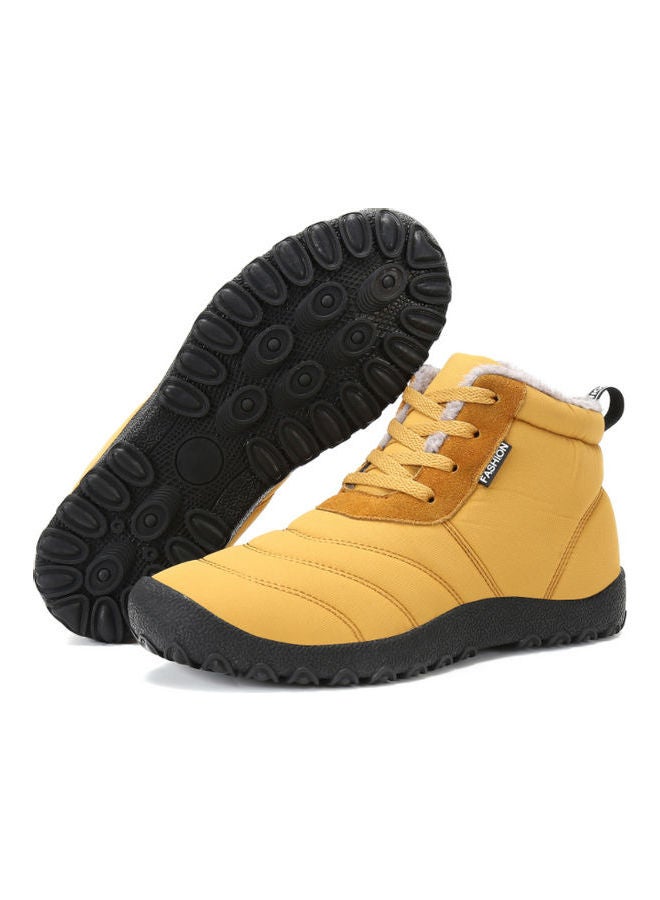 Waterproof High Top Warm Boots Yellow/Black