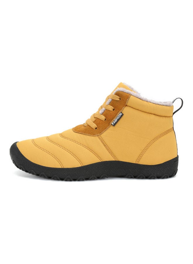 Waterproof High Top Warm Boots Yellow/Black