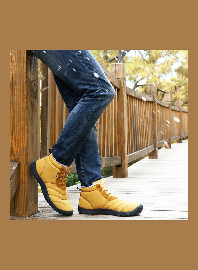 Waterproof High Top Warm Boots Yellow/Black