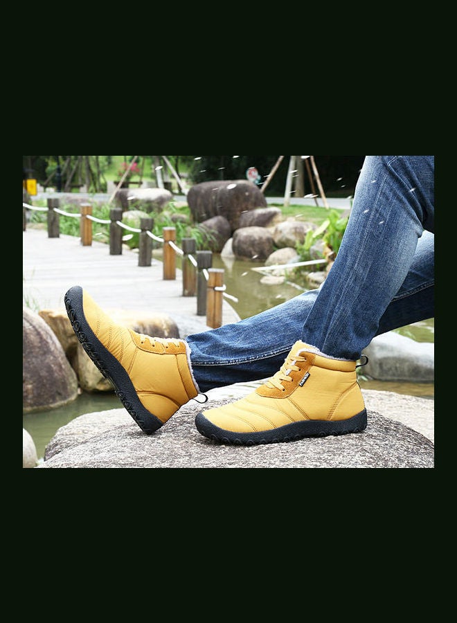 Waterproof High Top Warm Boots Yellow/Black