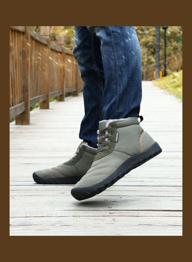 Waterproof High Top Warm Boots Grey