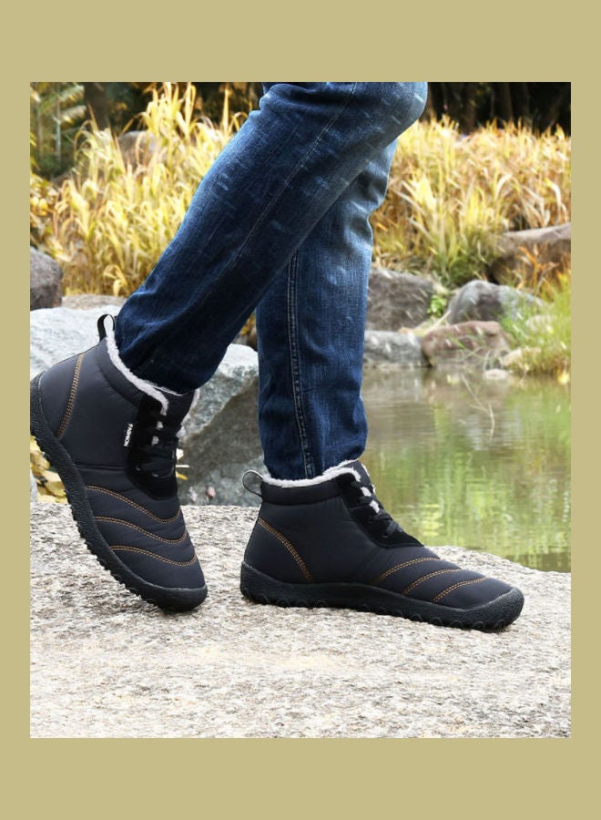 Waterproof High Top Warm Boots Black
