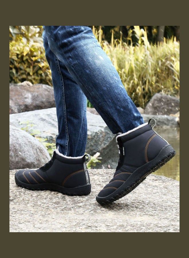 Waterproof High Top Warm Boots Black