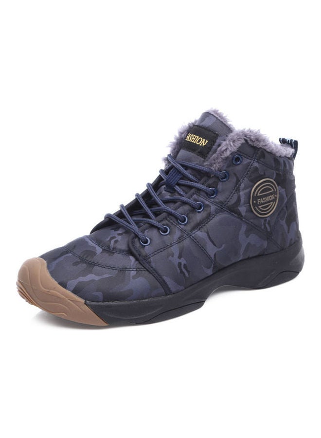 Winter Snow Lace-Up Boots Blue/Grey