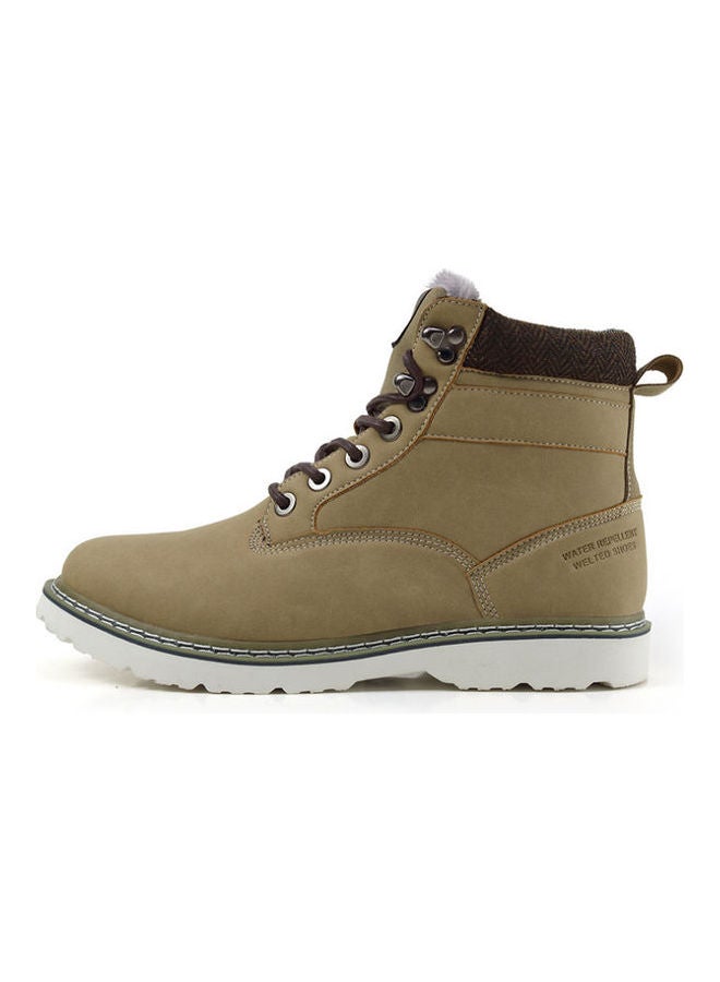 Mountaineering Lace-Up Boots Brown