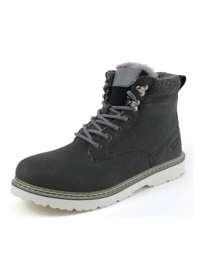 Mountaineering Lace-Up Boots Black/Green