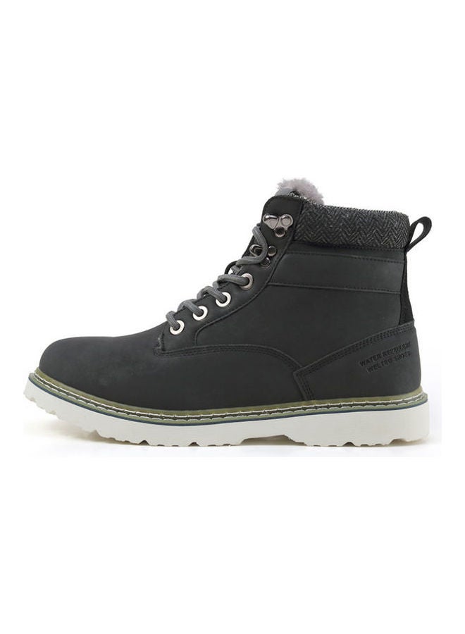 Mountaineering Lace-Up Boots Black/Green