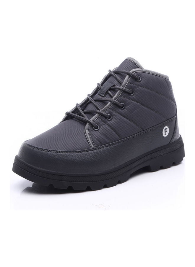 Waterproof Thermal Lace-Up Boots Grey/Black