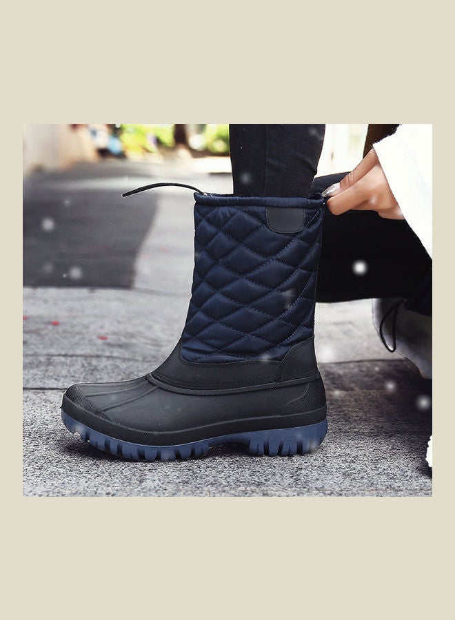 Waterproof High Top Thermal Boots Blue/Black