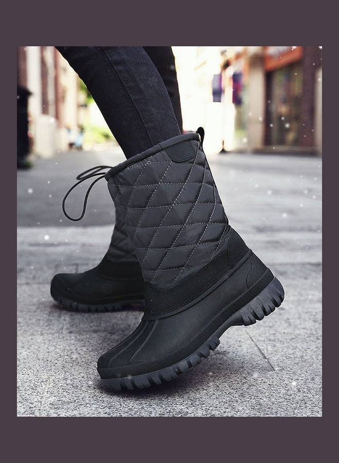 Waterproof High Top Thermal Boots Grey