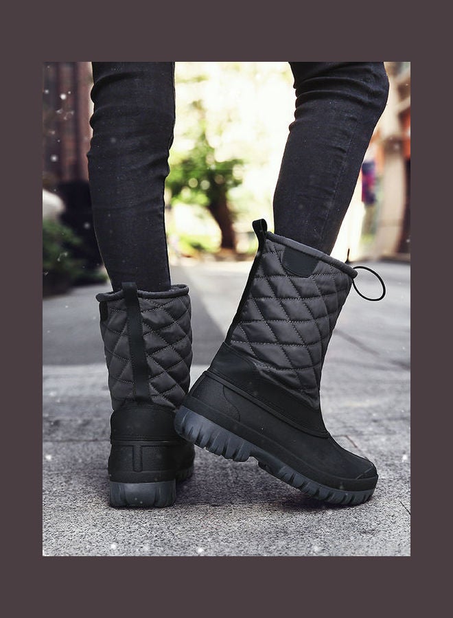 Waterproof High Top Thermal Boots Grey