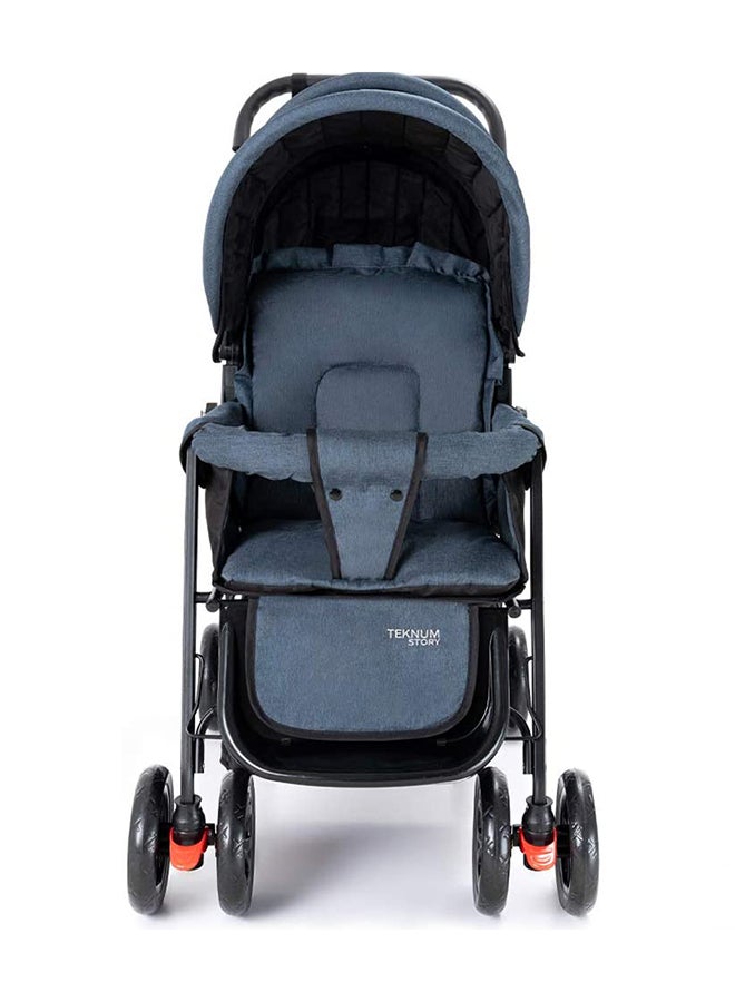 Double Baby Stroller Wide Seat And Canopy 360° Rotating Wheels