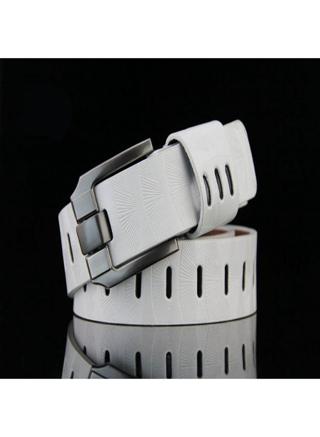 Vintage Waist Self-Tie Belt White