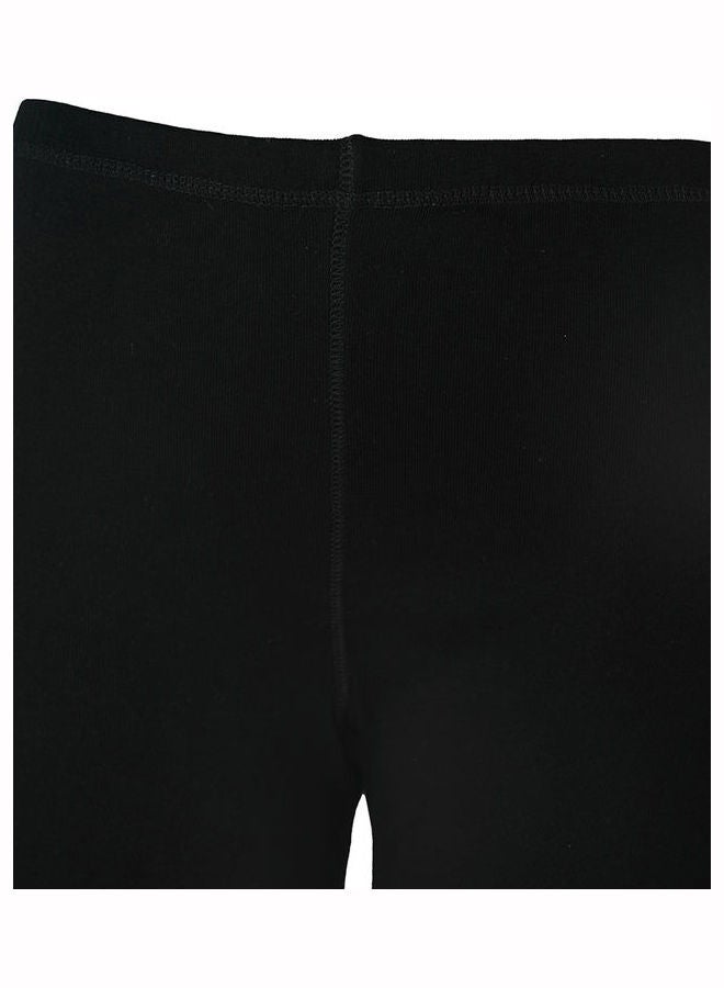 3 Pack Of Full Length Inner Leggings With Elasticated Waistband Black