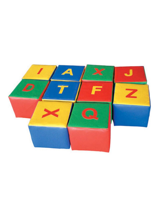 10-Piece Children Alphabet Building Block Game 25X25X25cm