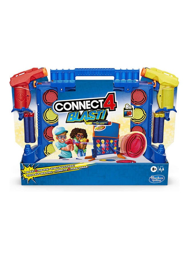 Connect 4 Blast! Game Powered By Nerf Includes Nerf Blasters And Nerf Foam Darts Game For Kids Ages 8 And Up