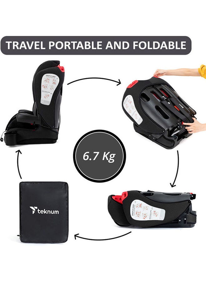 Pack And Go Foldable Car Seat Black