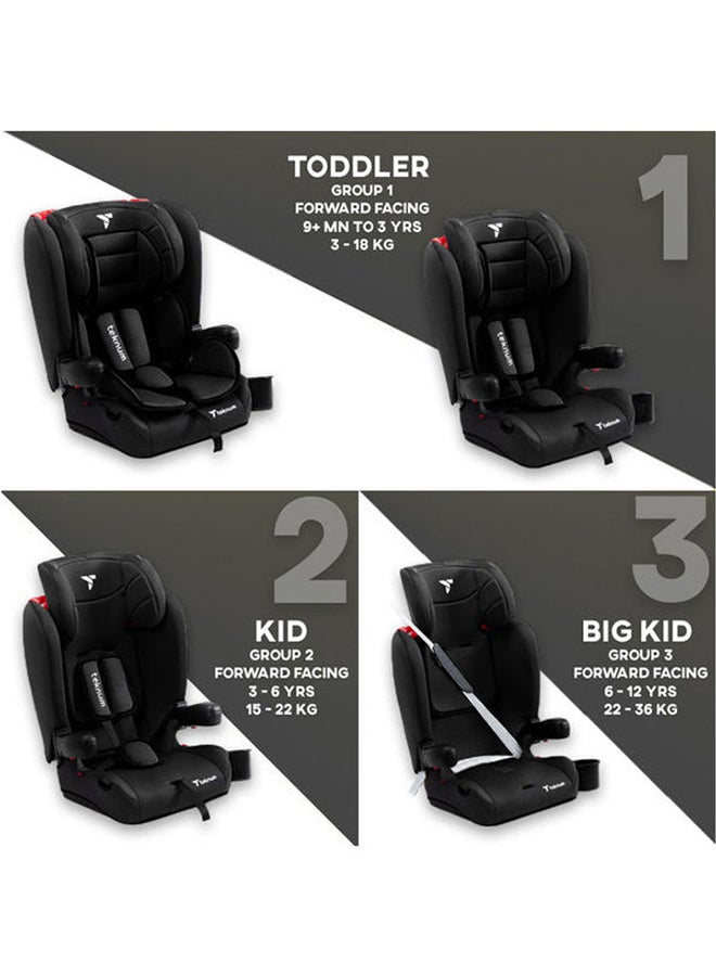 Pack And Go Foldable Car Seat Black