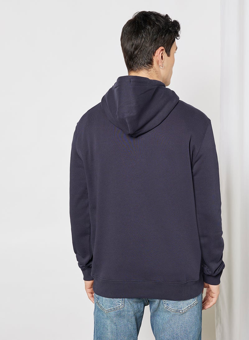 Plain Hoodie Navy