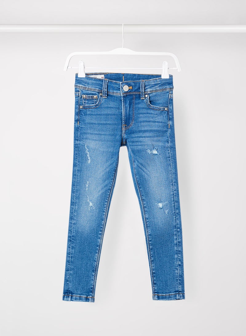 Kids/Teen Washed Skinny Jeans Blue